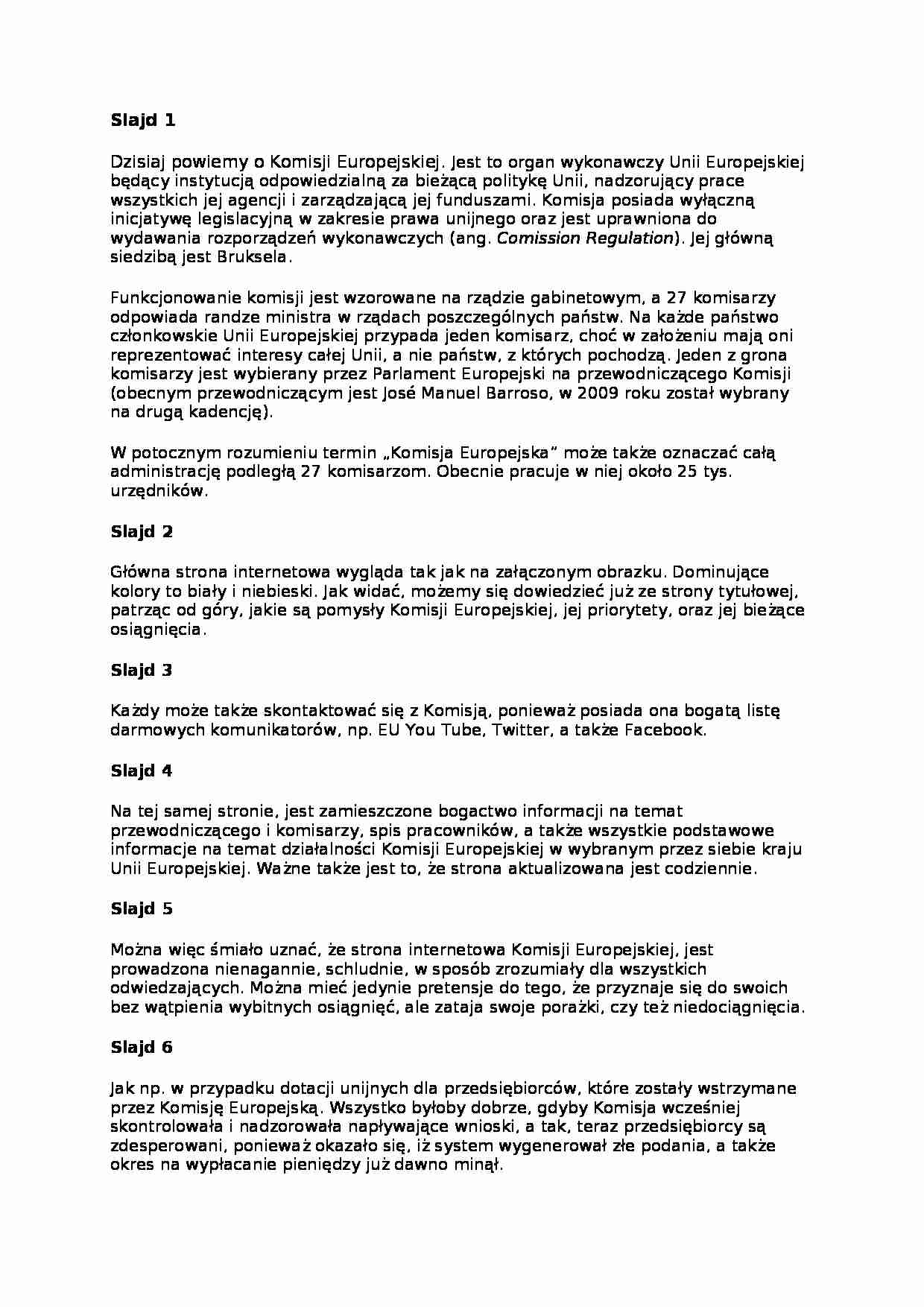 Informatyka - prezentacja tekst 3  - strona 1